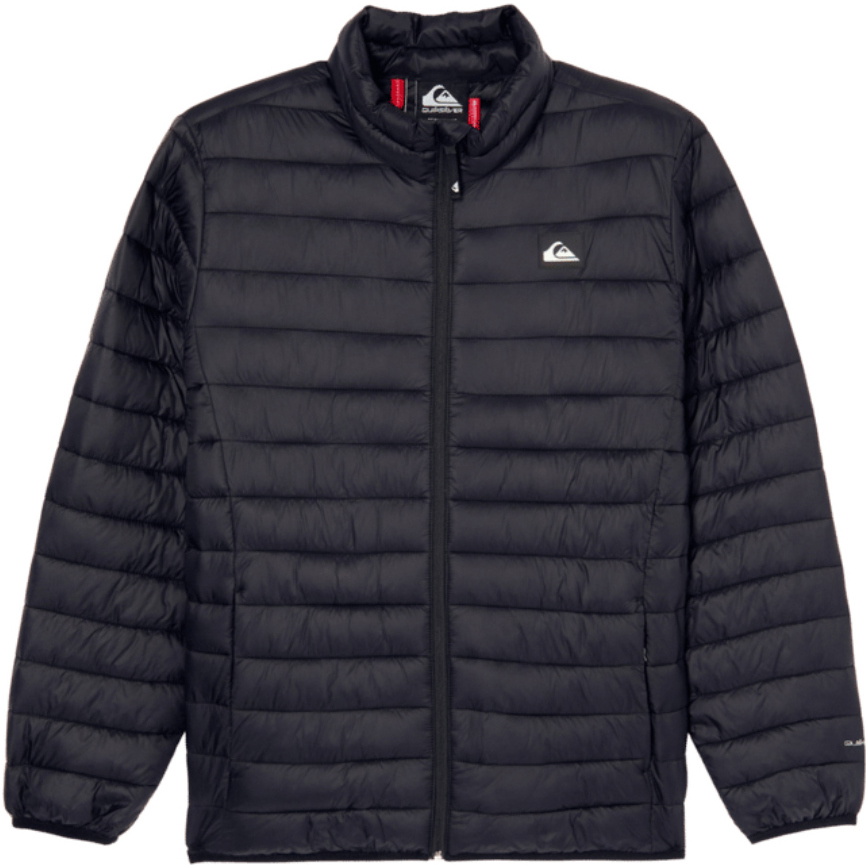 2026 Quiksilver Mens Scaly Quilted Puffer Jacket EQYJK04190 - Black